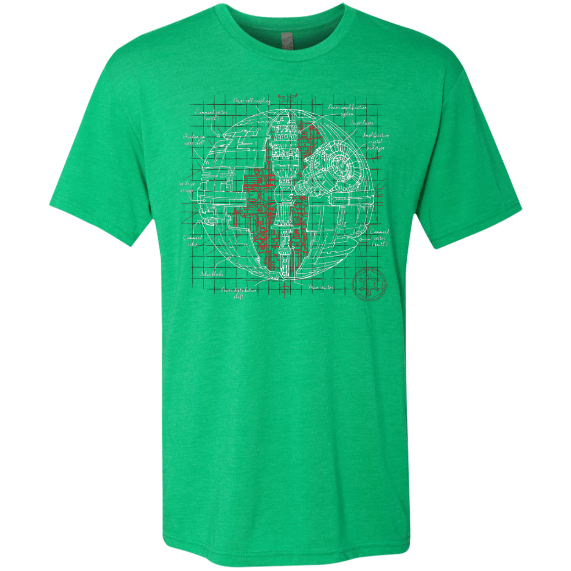 T-Shirts Envy / S Death Star Plan Men's Triblend T-Shirt