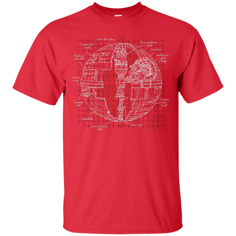 T-Shirts Red / S Death Star Plan T-Shirt