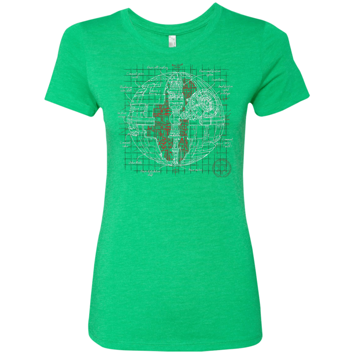 T-Shirts Envy / S Death Star Plan Women's Triblend T-Shirt