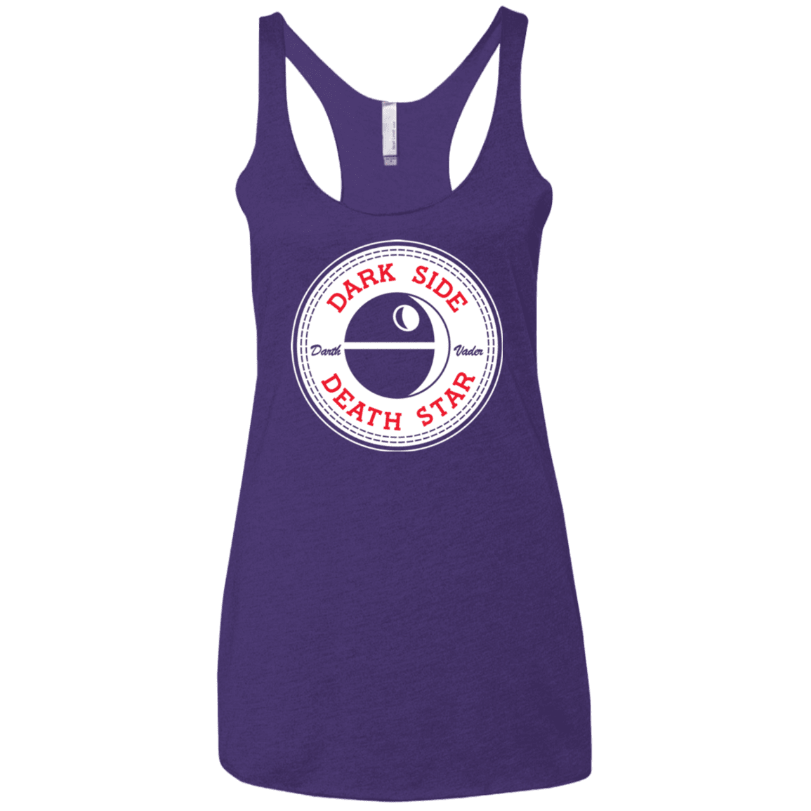 T-Shirts Purple / X-Small Death Star Women's Triblend Racerback Tank