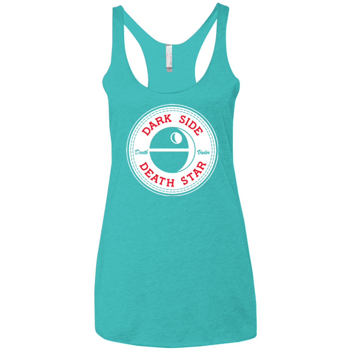 T-Shirts Tahiti Blue / X-Small Death Star Women's Triblend Racerback Tank