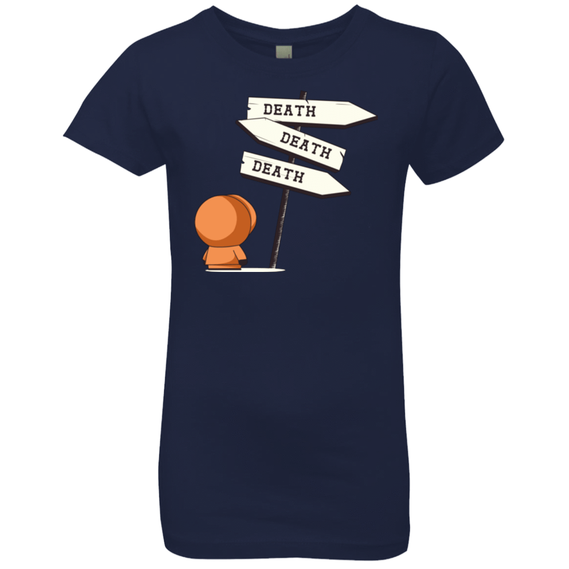T-Shirts Midnight Navy / YXS DEATH TINY Girls Premium T-Shirt