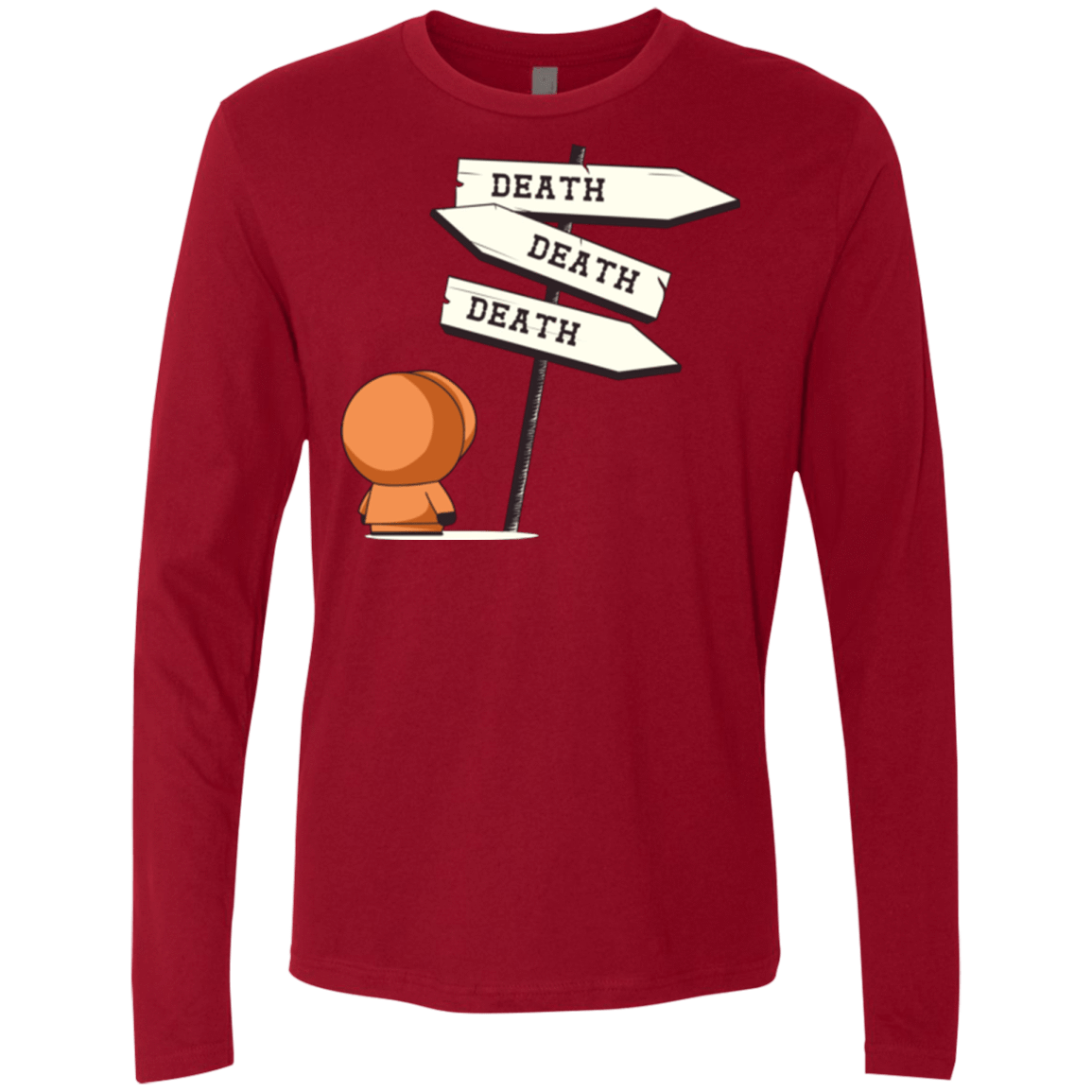 T-Shirts Cardinal / Small DEATH TINY Men's Premium Long Sleeve