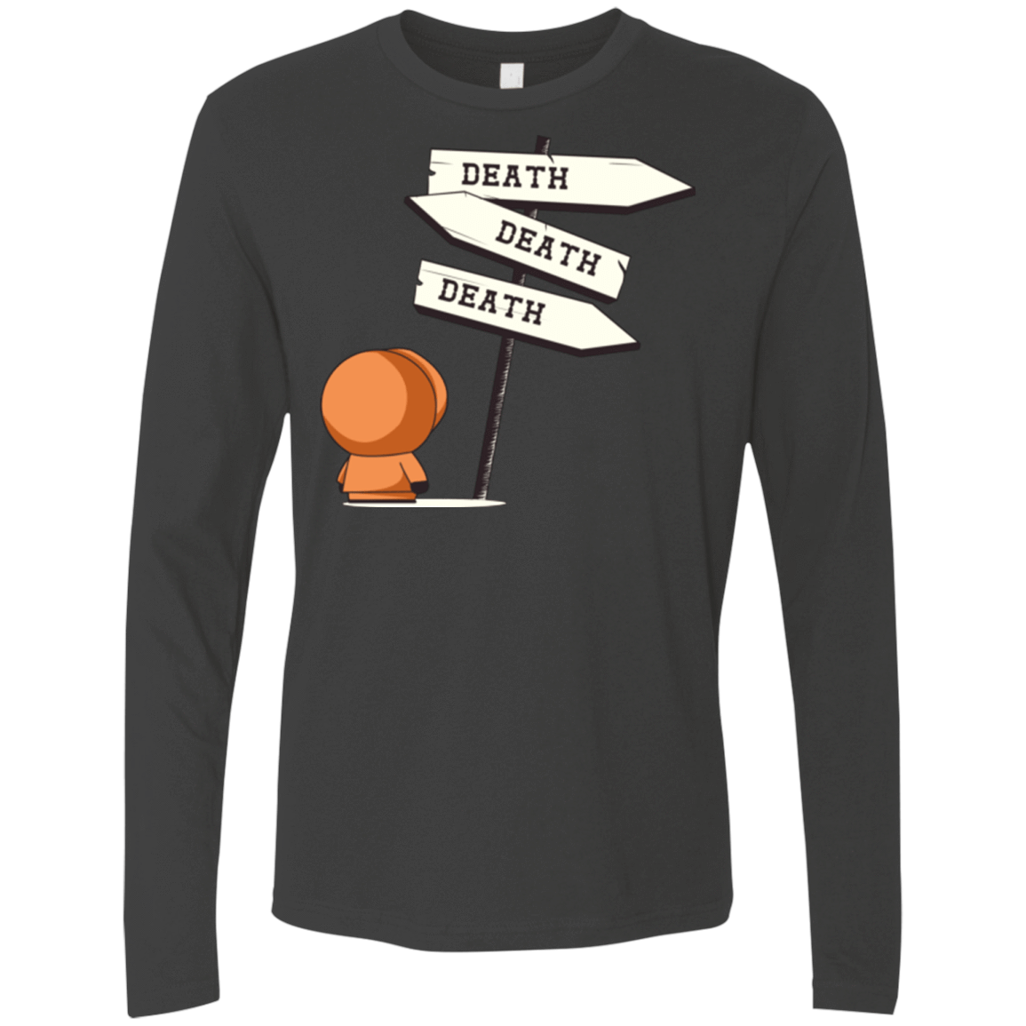 T-Shirts Heavy Metal / Small DEATH TINY Men's Premium Long Sleeve