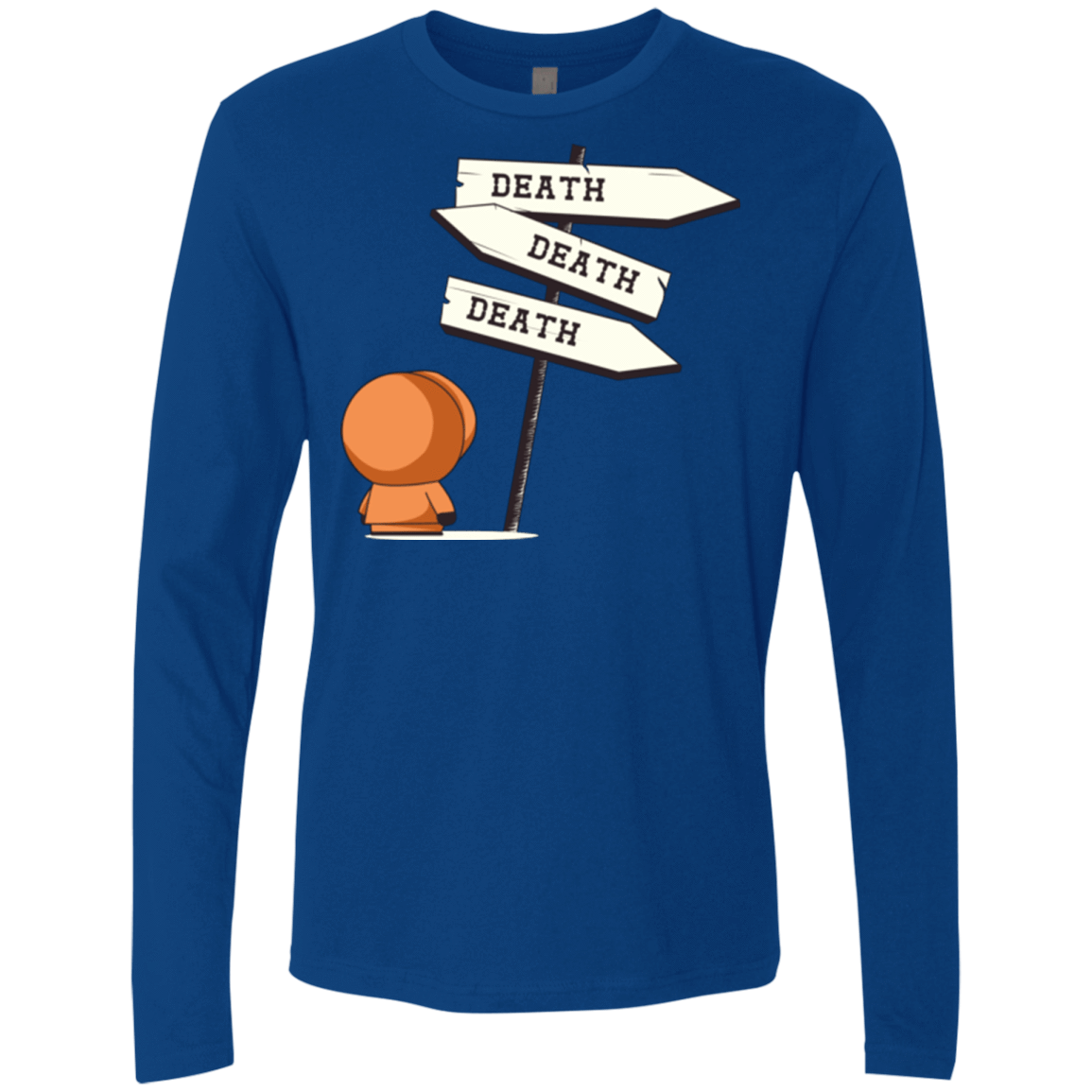 T-Shirts Royal / Small DEATH TINY Men's Premium Long Sleeve