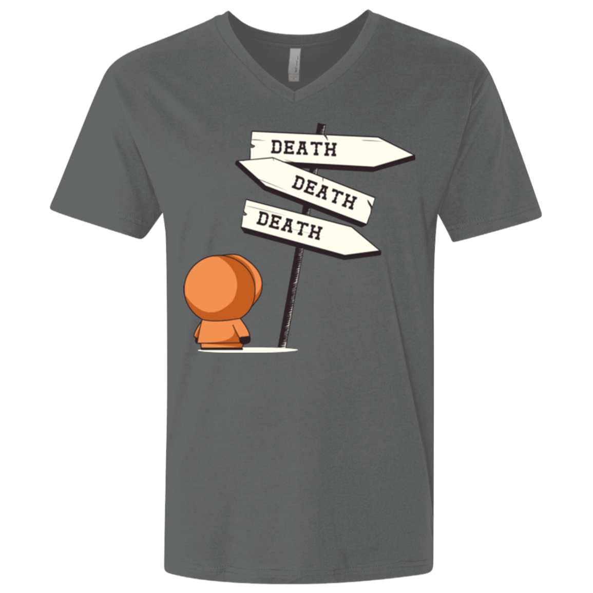 T-Shirts Heavy Metal / X-Small DEATH TINY Men's Premium V-Neck