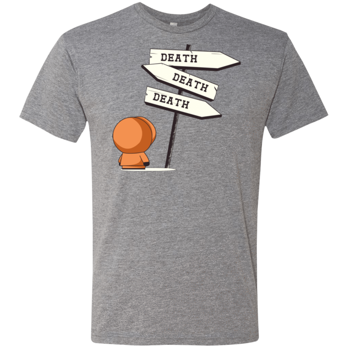 T-Shirts Premium Heather / Small DEATH TINY Men's Triblend T-Shirt