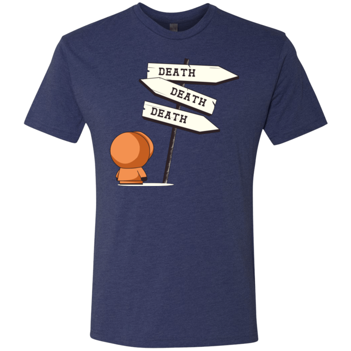 T-Shirts Vintage Navy / Small DEATH TINY Men's Triblend T-Shirt