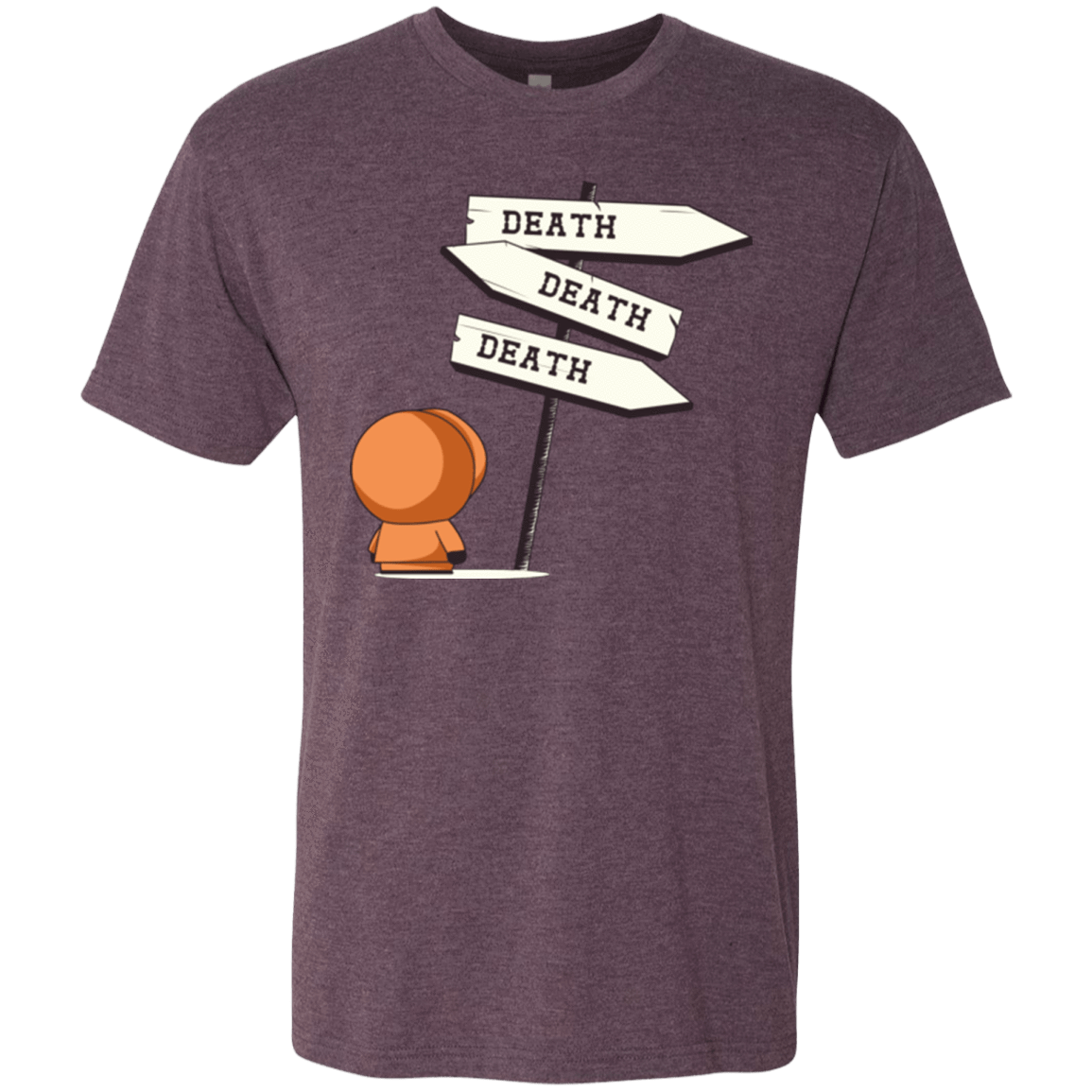 T-Shirts Vintage Purple / Small DEATH TINY Men's Triblend T-Shirt