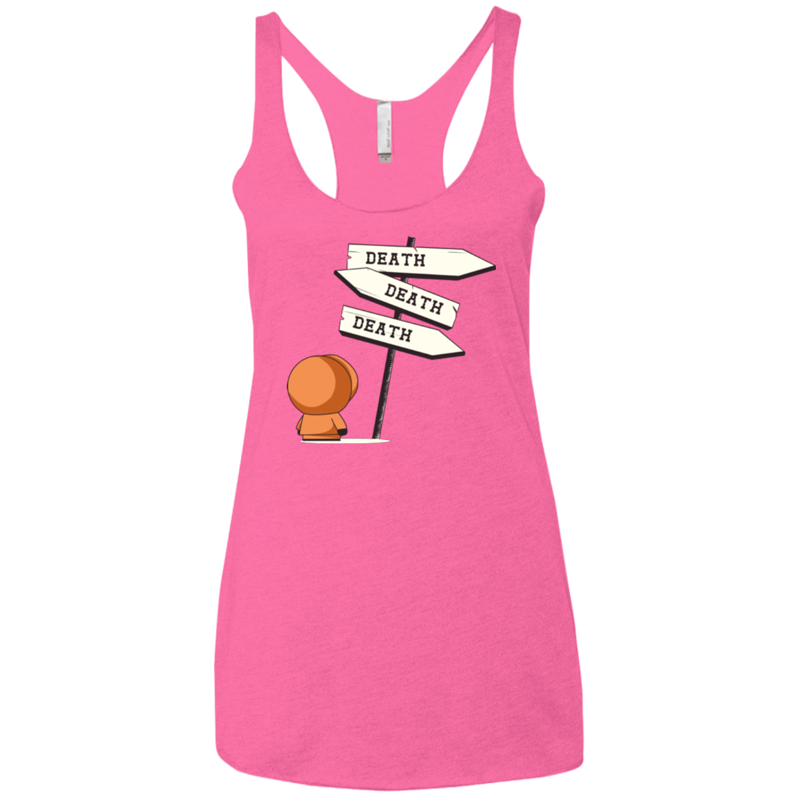 T-Shirts Vintage Pink / X-Small DEATH TINY Women's Triblend Racerback Tank