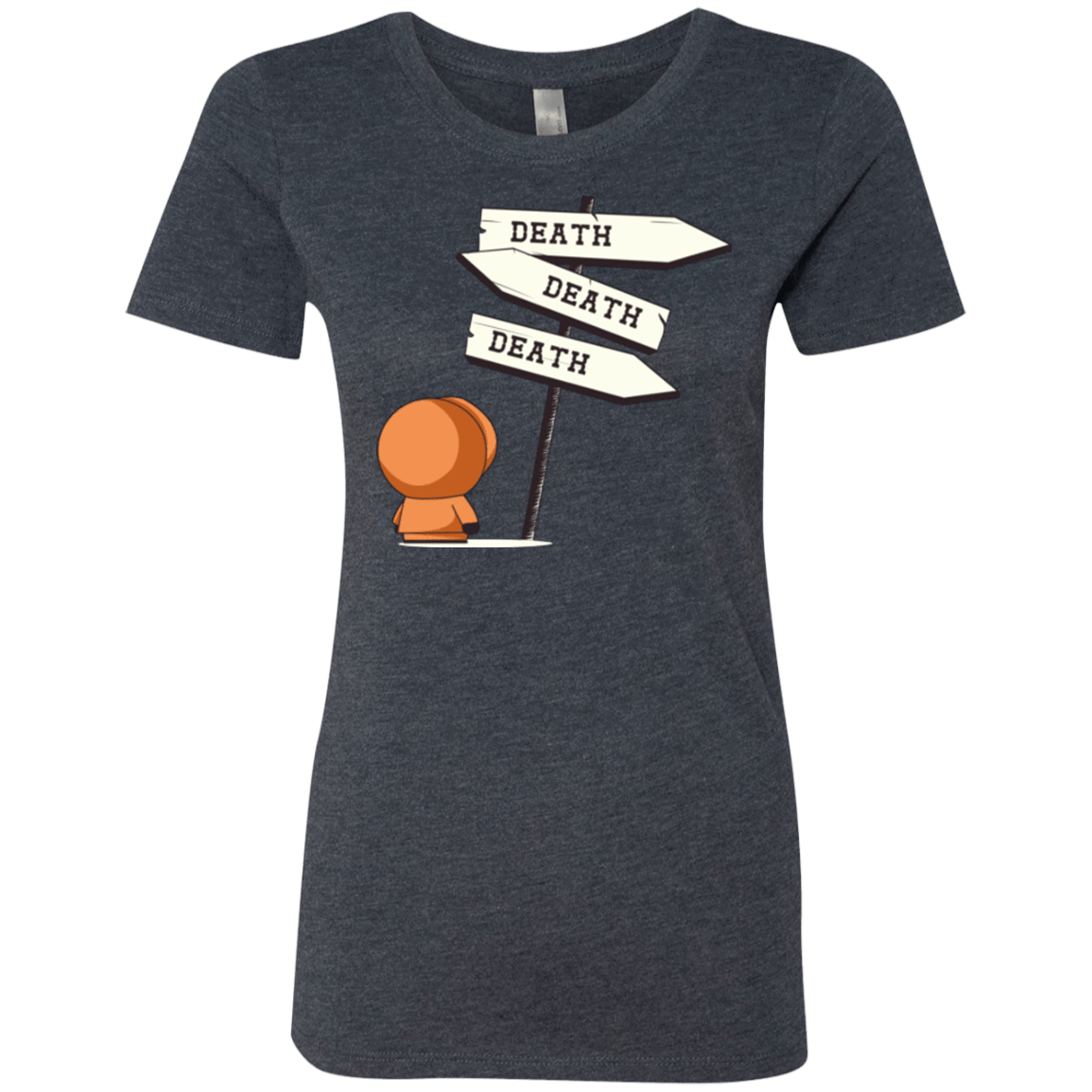 T-Shirts Vintage Navy / Small DEATH TINY Women's Triblend T-Shirt