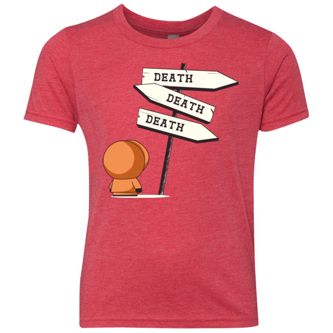 T-Shirts Vintage Red / YXS DEATH TINY Youth Triblend T-Shirt