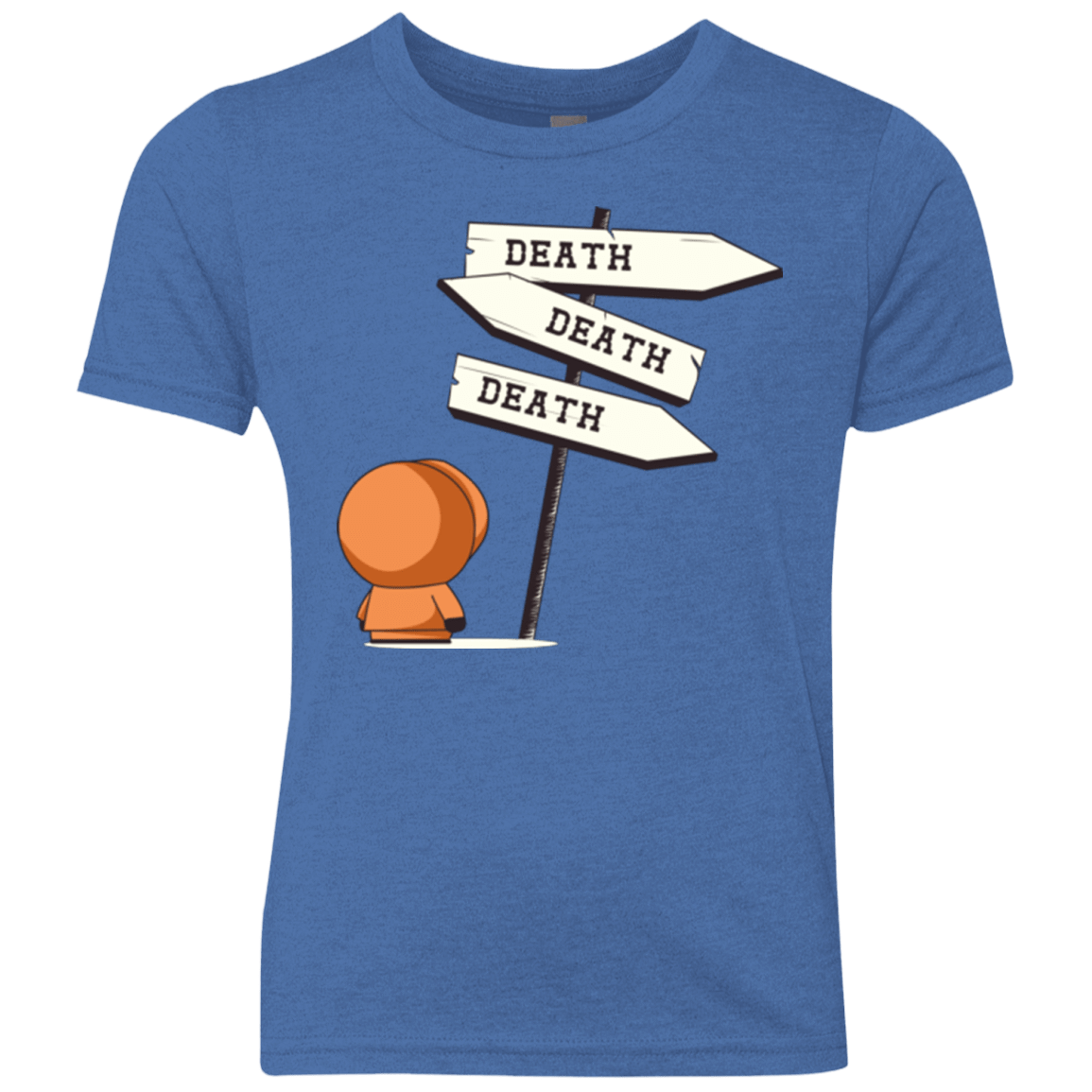 T-Shirts Vintage Royal / YXS DEATH TINY Youth Triblend T-Shirt