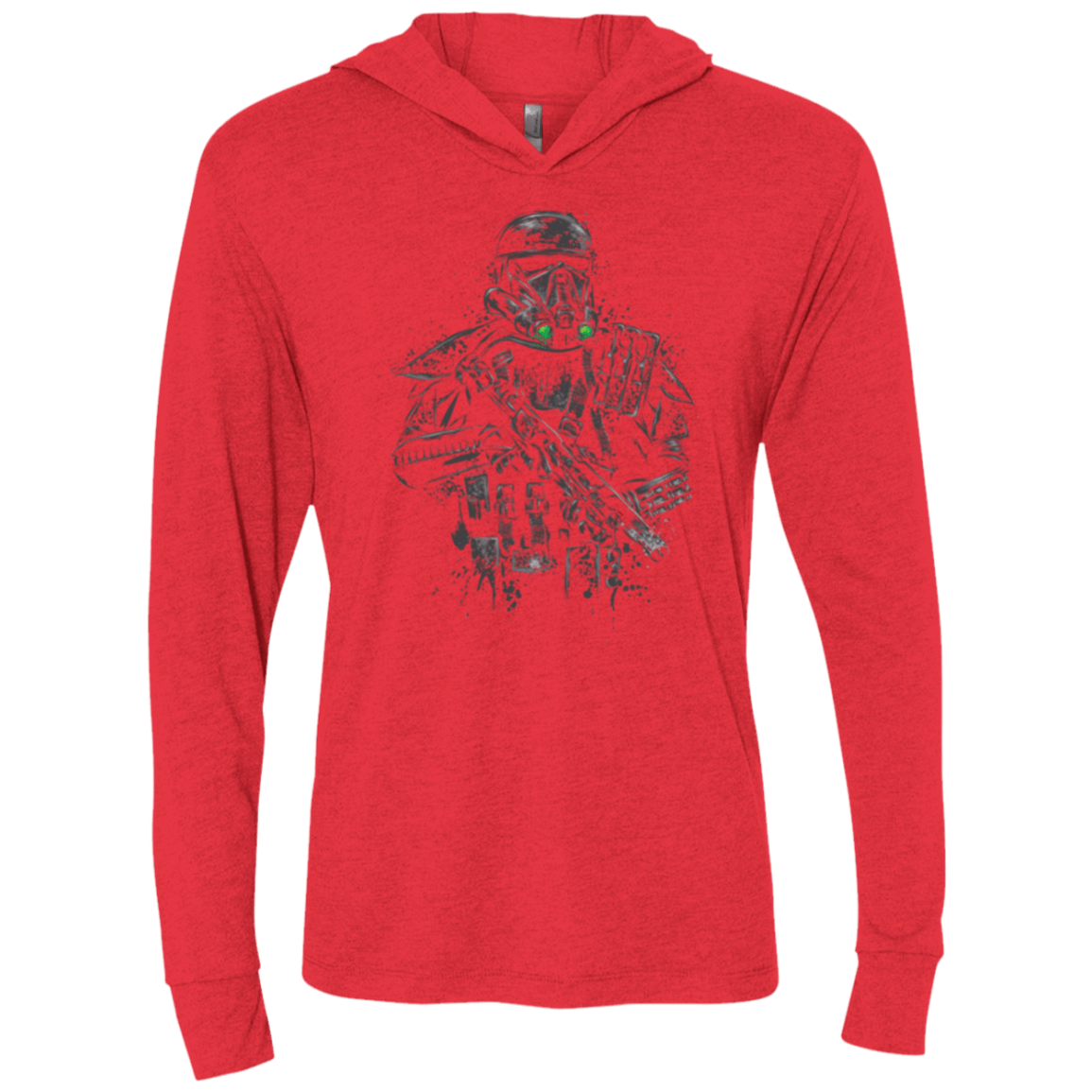 T-Shirts Vintage Red / X-Small Death Trooper Triblend Long Sleeve Hoodie Tee
