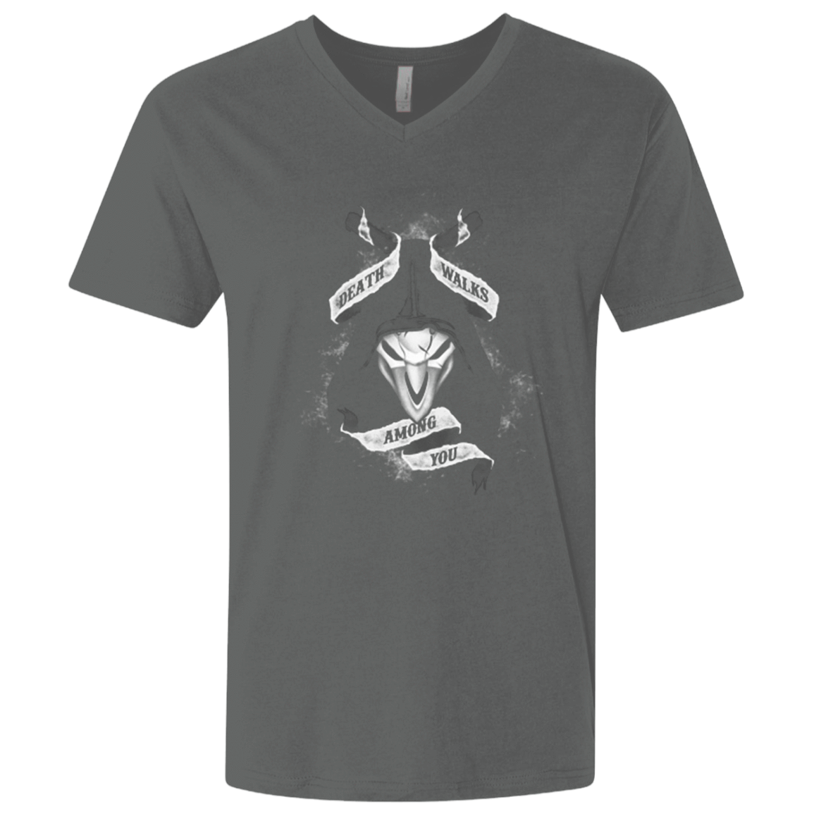 T-Shirts Heavy Metal / X-Small Death Walks Among You Men's Premium V-Neck