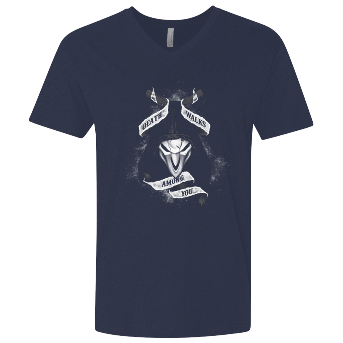 T-Shirts Midnight Navy / X-Small Death Walks Among You Men's Premium V-Neck