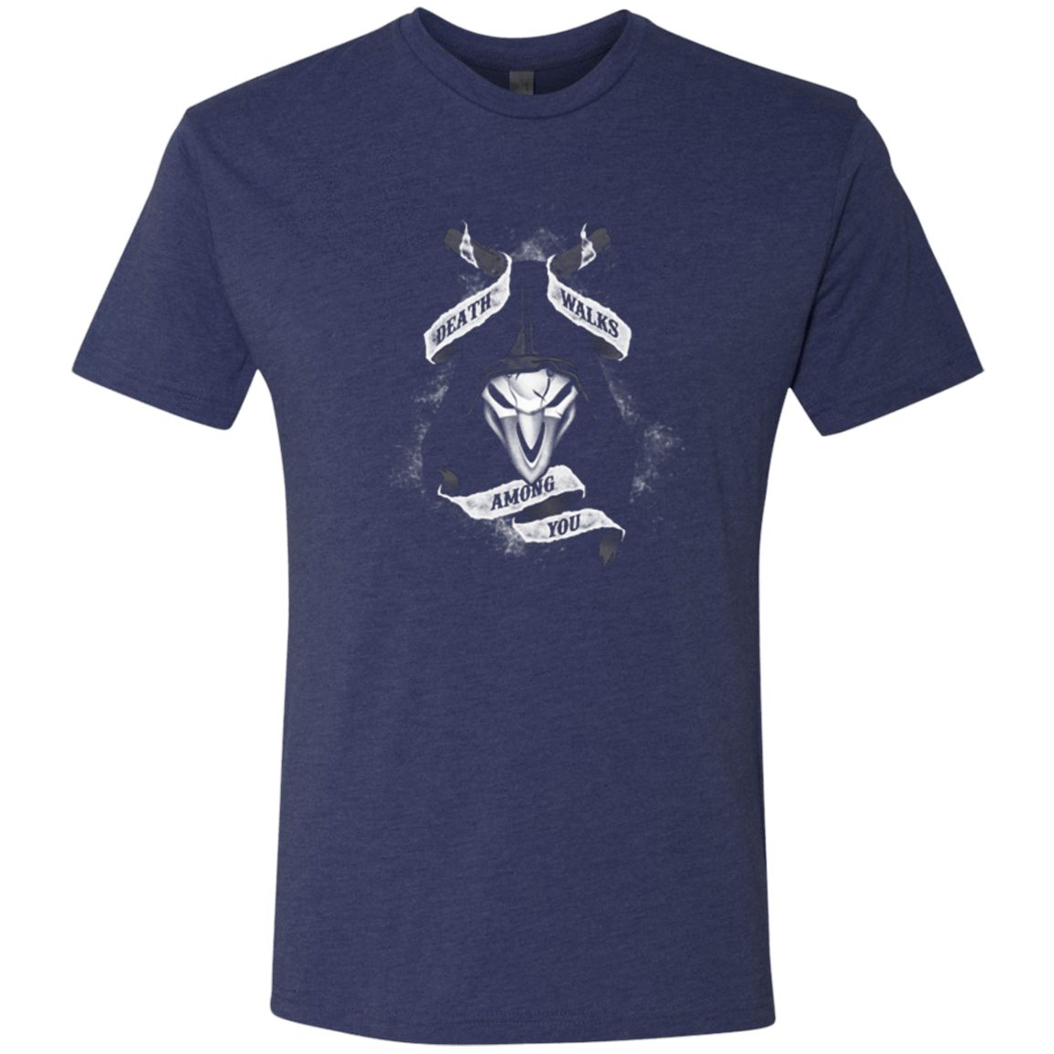 T-Shirts Vintage Navy / Small Death Walks Among You Men's Triblend T-Shirt