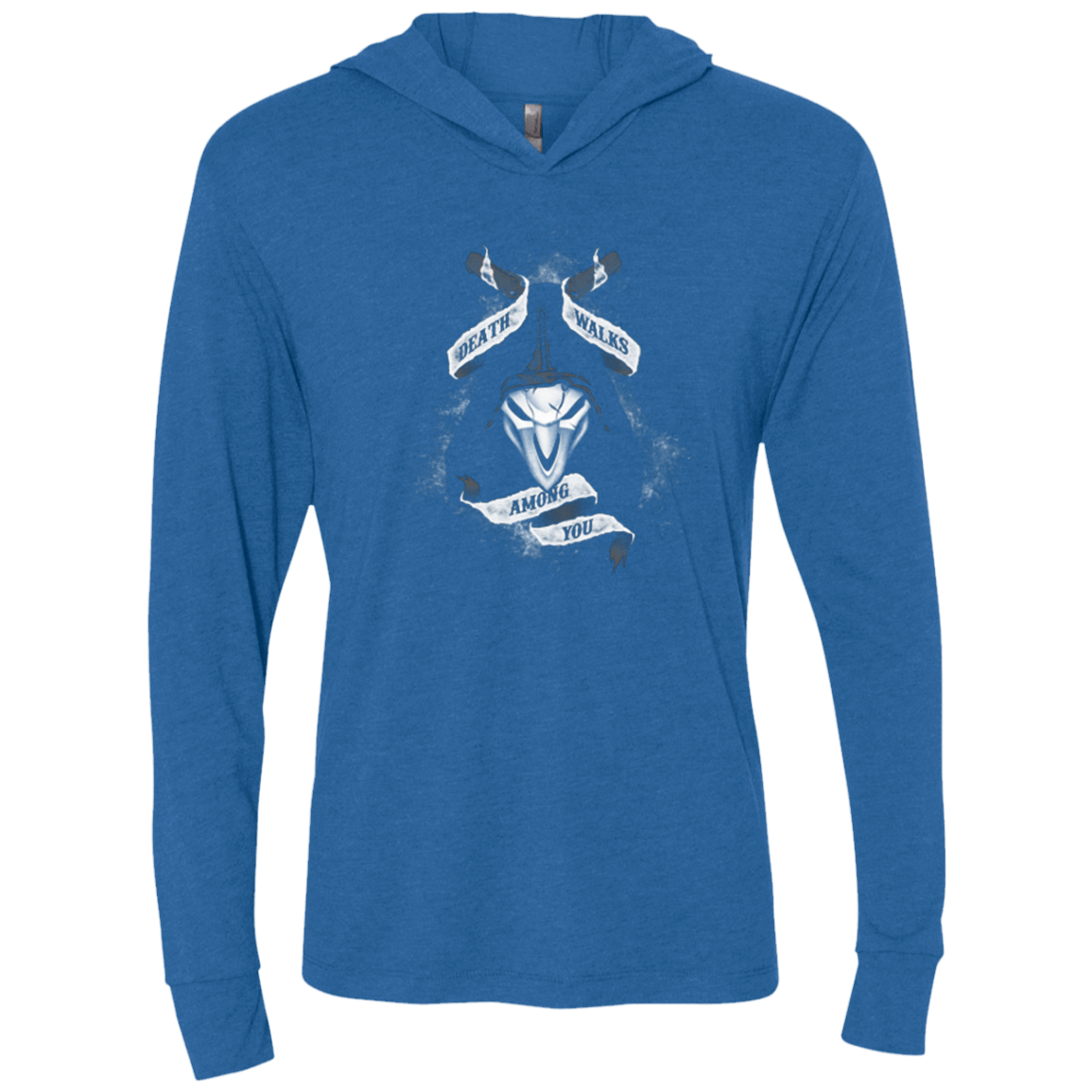T-Shirts Vintage Royal / X-Small Death Walks Among You Triblend Long Sleeve Hoodie Tee