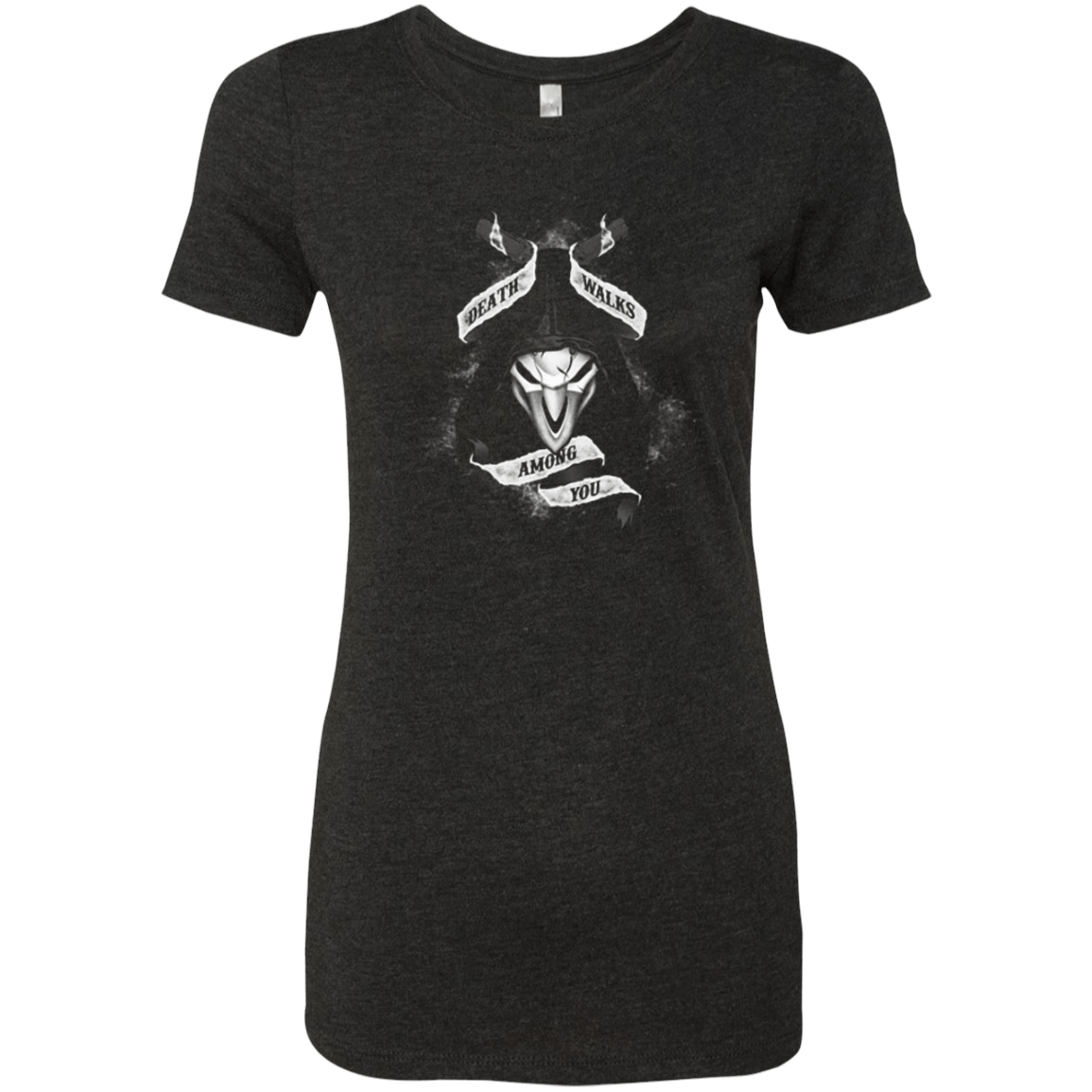 T-Shirts Vintage Black / Small Death Walks Among You Women's Triblend T-Shirt