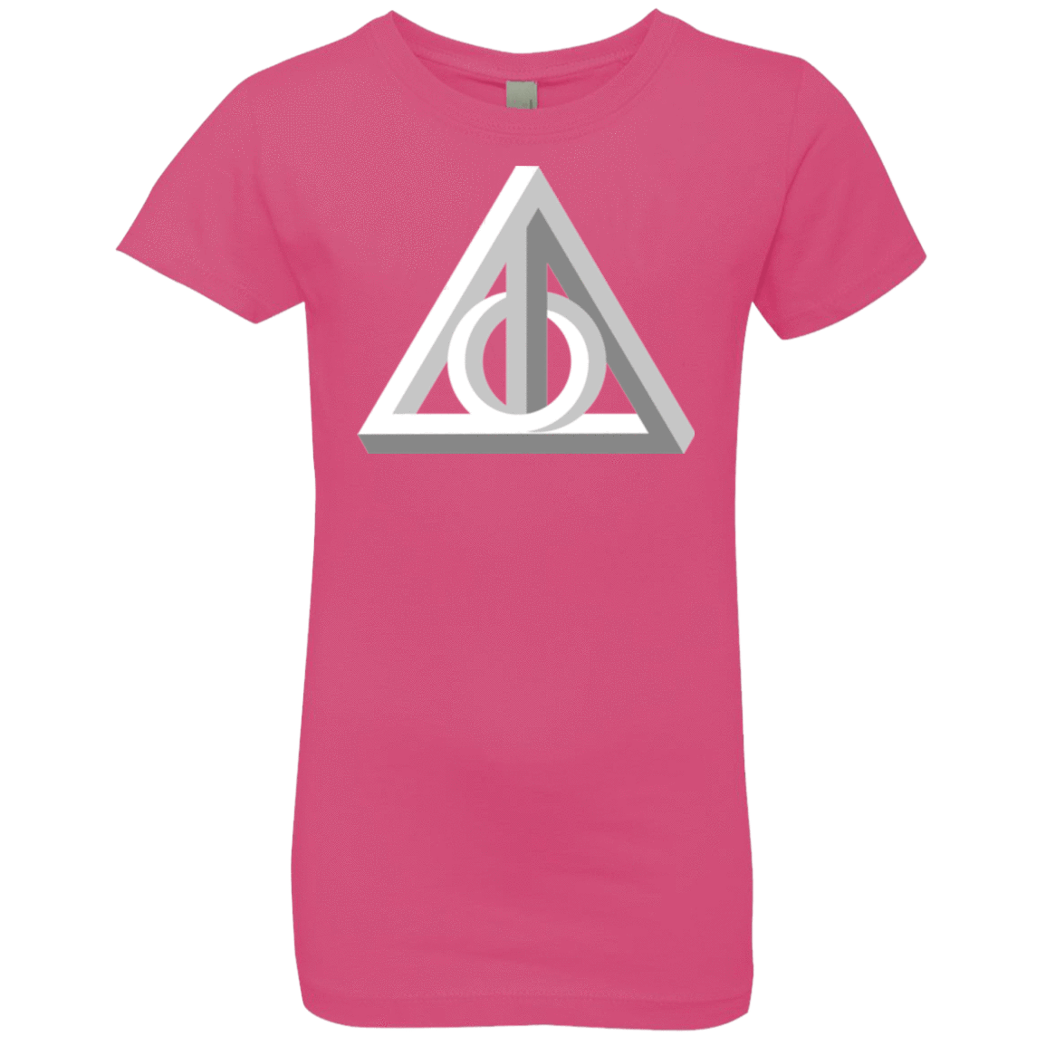 T-Shirts Hot Pink / YXS Deathly Impossible Hallows Girls Premium T-Shirt