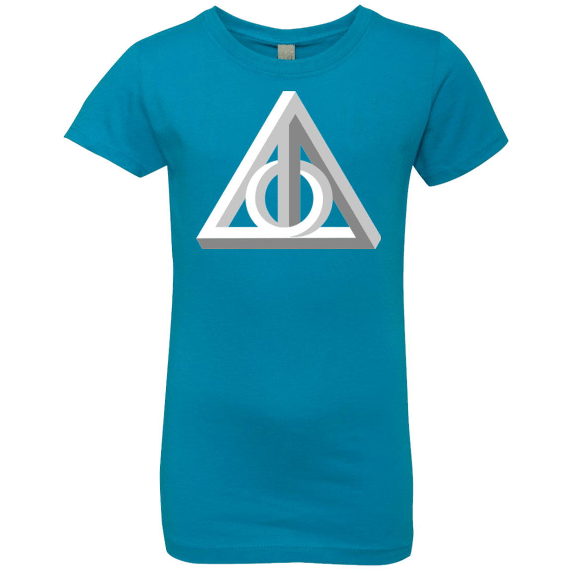T-Shirts Turquoise / YXS Deathly Impossible Hallows Girls Premium T-Shirt