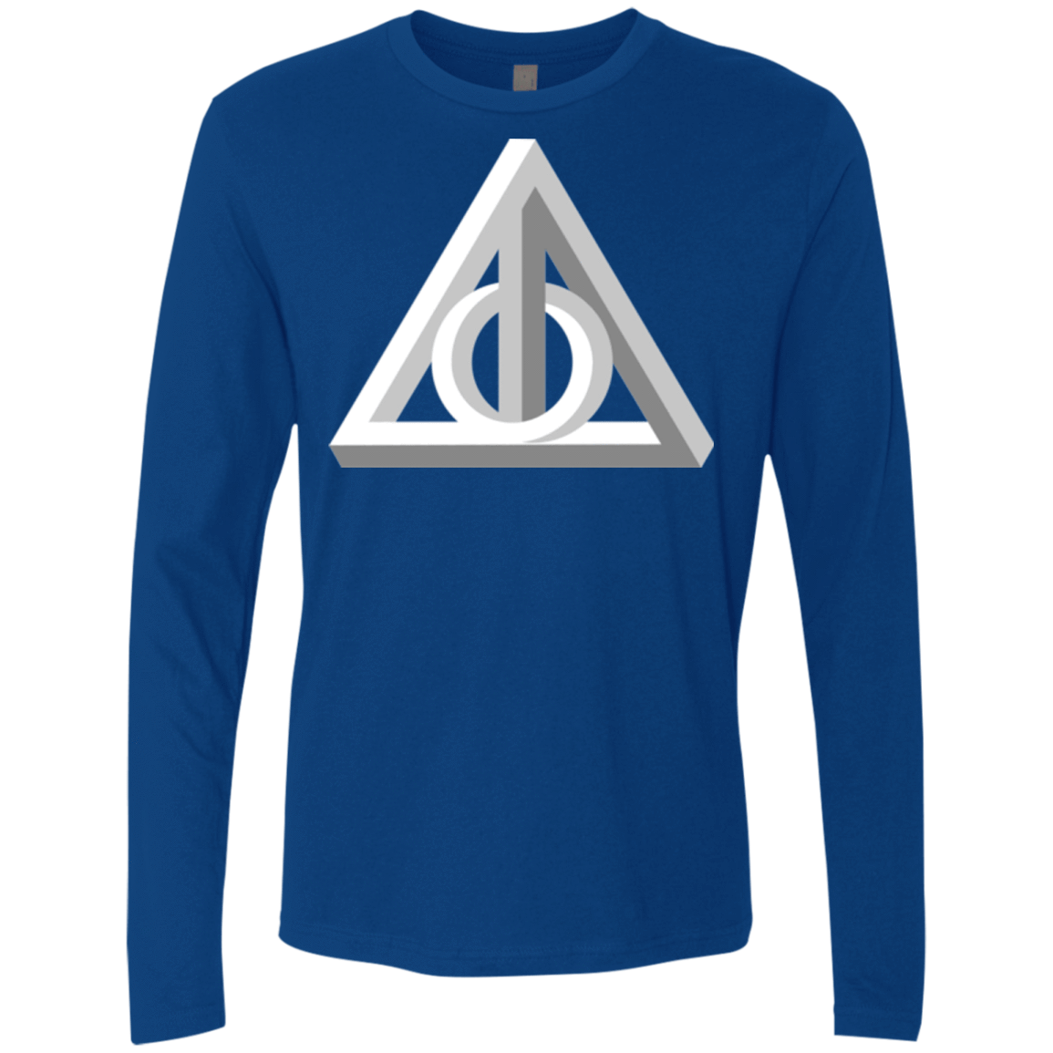 T-Shirts Royal / Small Deathly Impossible Hallows Men's Premium Long Sleeve
