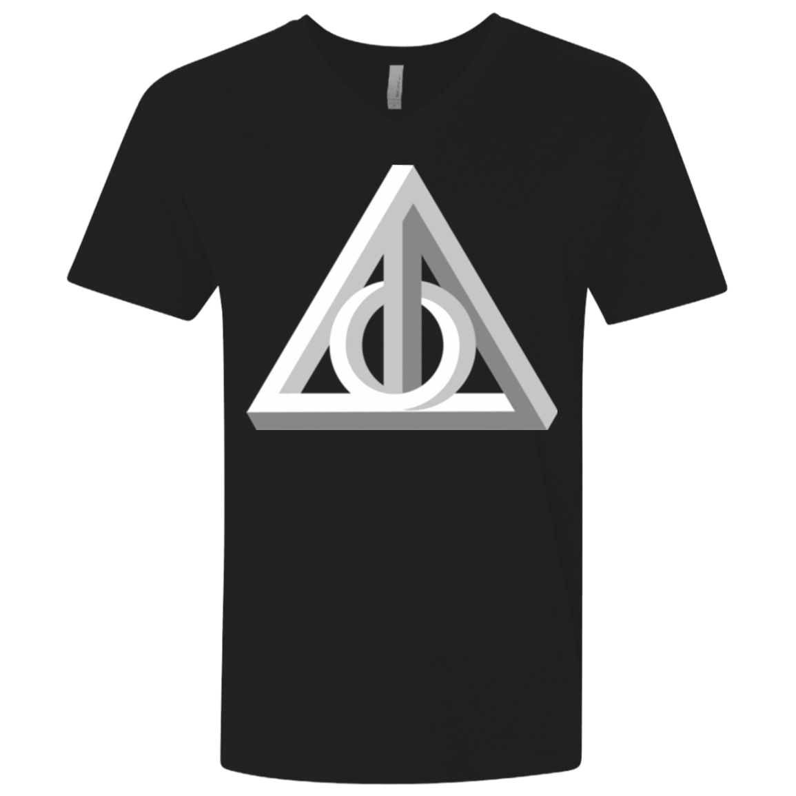 T-Shirts Black / X-Small Deathly Impossible Hallows Men's Premium V-Neck