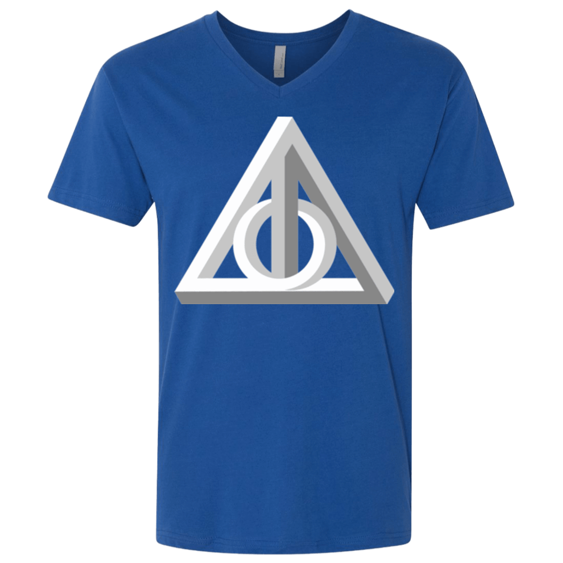 T-Shirts Royal / X-Small Deathly Impossible Hallows Men's Premium V-Neck