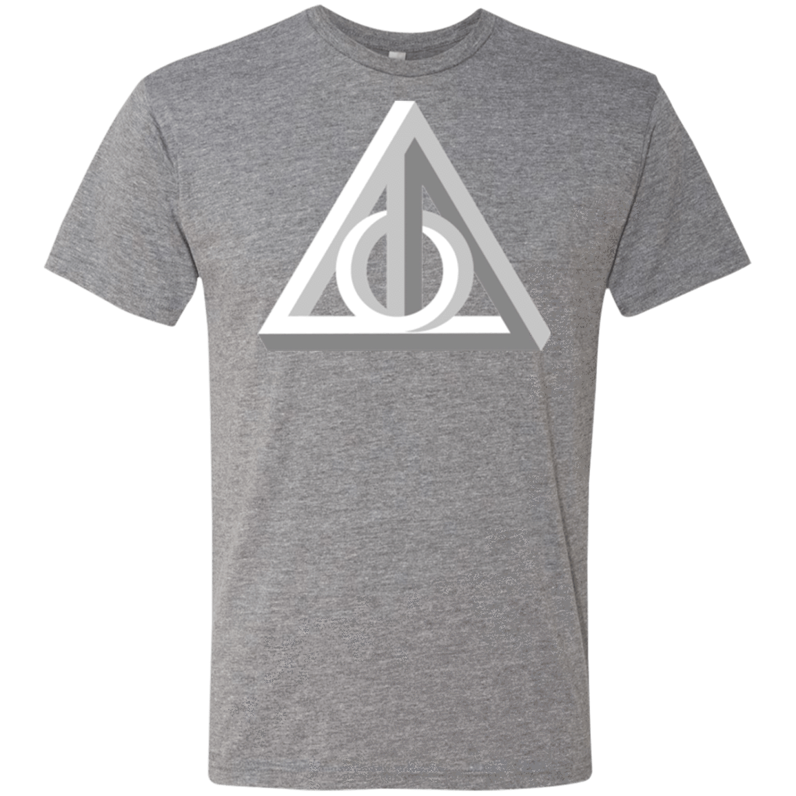 T-Shirts Premium Heather / Small Deathly Impossible Hallows Men's Triblend T-Shirt