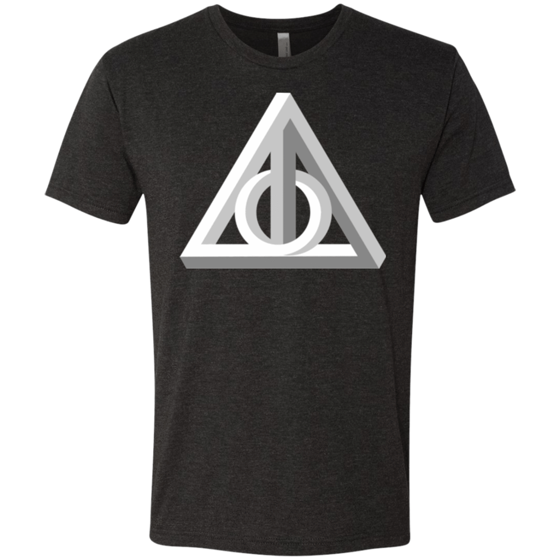 T-Shirts Vintage Black / Small Deathly Impossible Hallows Men's Triblend T-Shirt