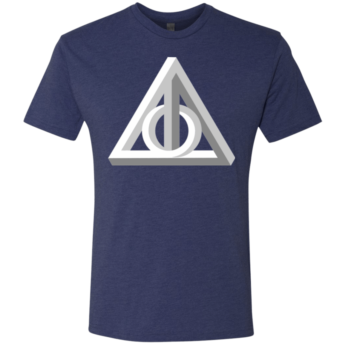 T-Shirts Vintage Navy / Small Deathly Impossible Hallows Men's Triblend T-Shirt