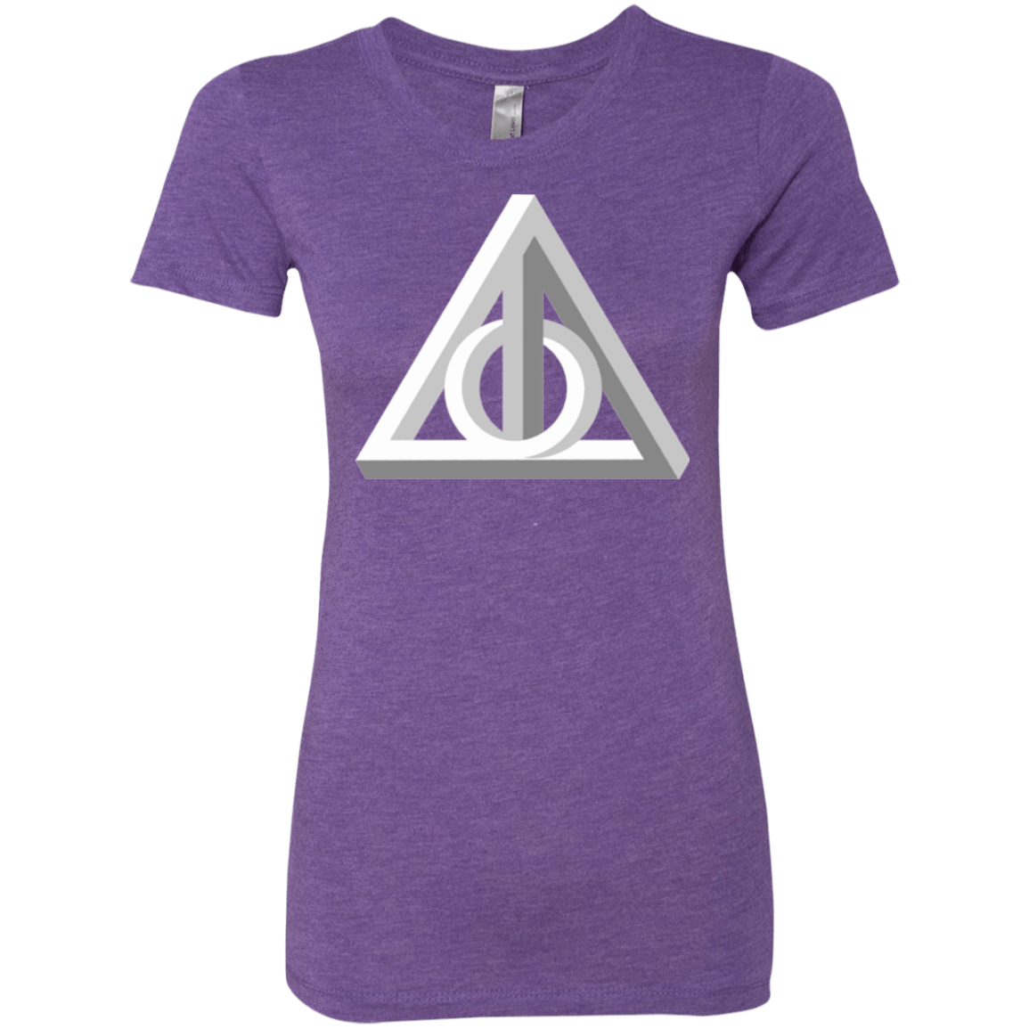T-Shirts Purple Rush / Small Deathly Impossible Hallows Women's Triblend T-Shirt