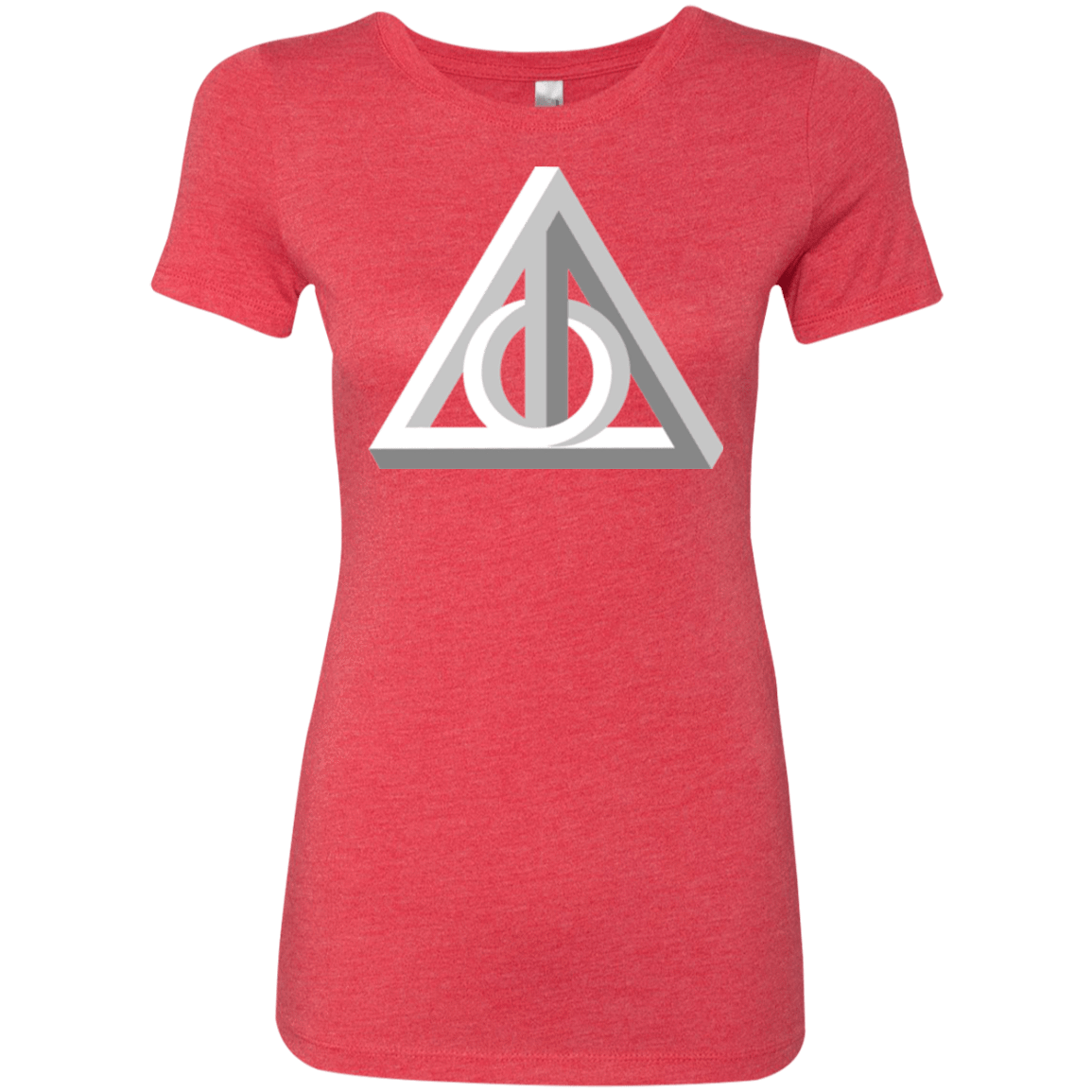T-Shirts Vintage Red / Small Deathly Impossible Hallows Women's Triblend T-Shirt