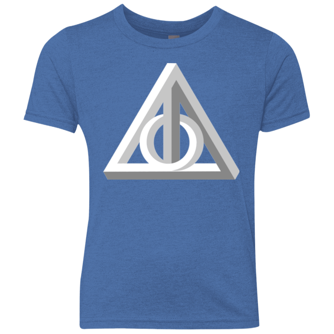 T-Shirts Vintage Royal / YXS Deathly Impossible Hallows Youth Triblend T-Shirt