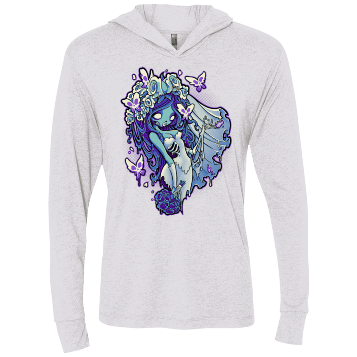 T-Shirts Heather White / X-Small Decaying Dreams Triblend Long Sleeve Hoodie Tee