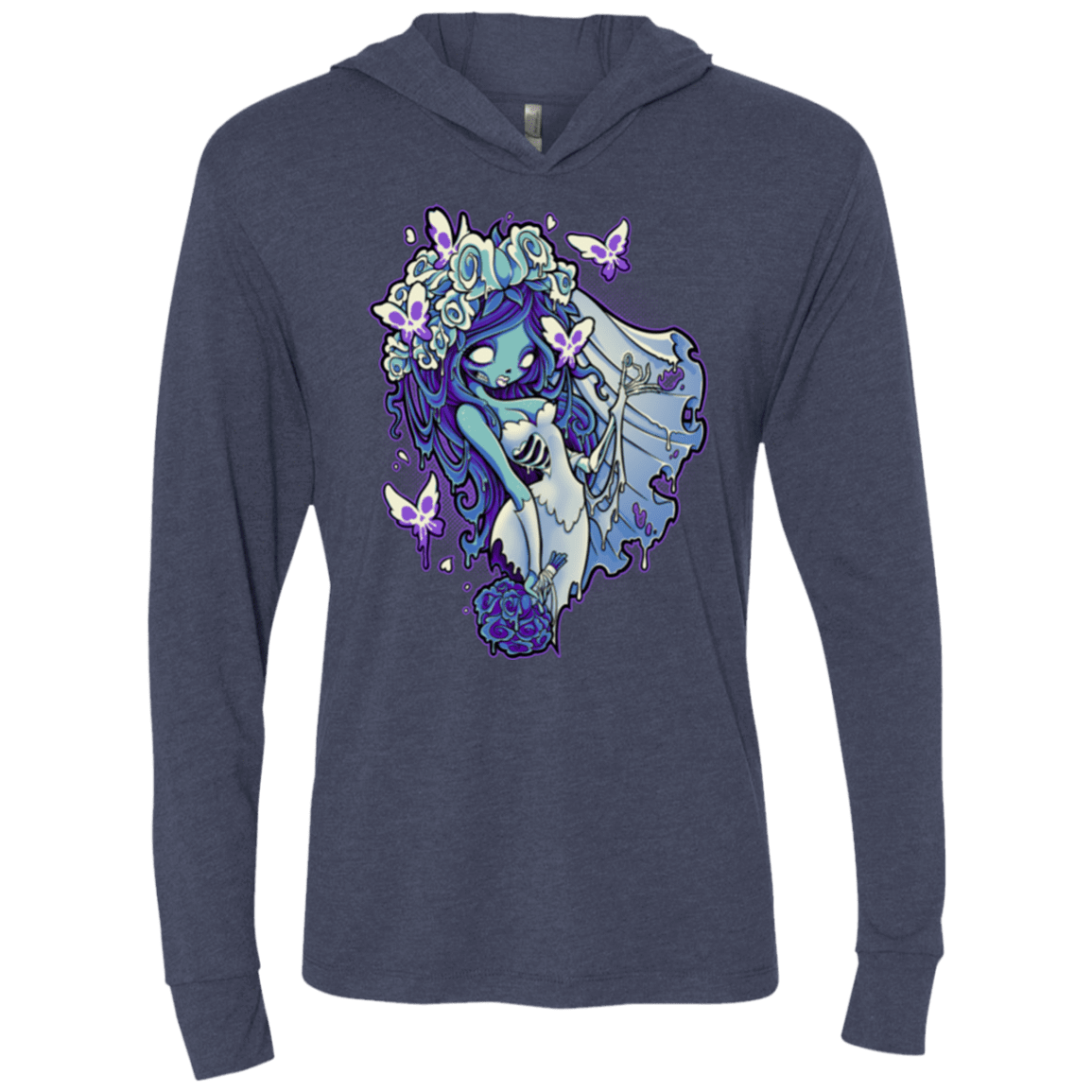 T-Shirts Vintage Navy / X-Small Decaying Dreams Triblend Long Sleeve Hoodie Tee