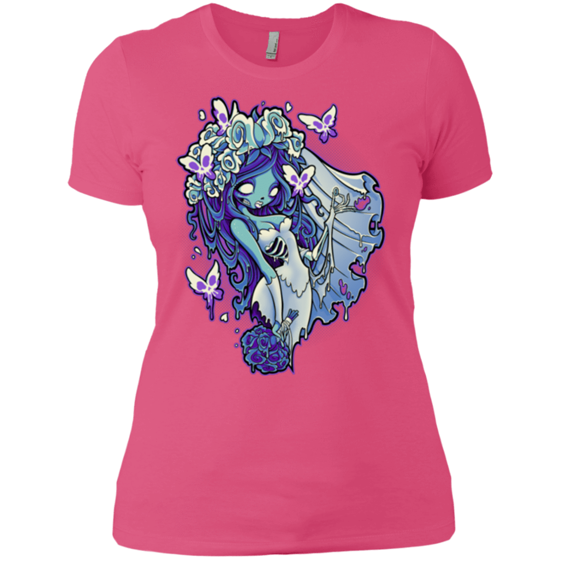 T-Shirts Hot Pink / X-Small Decaying Dreams Women's Premium T-Shirt