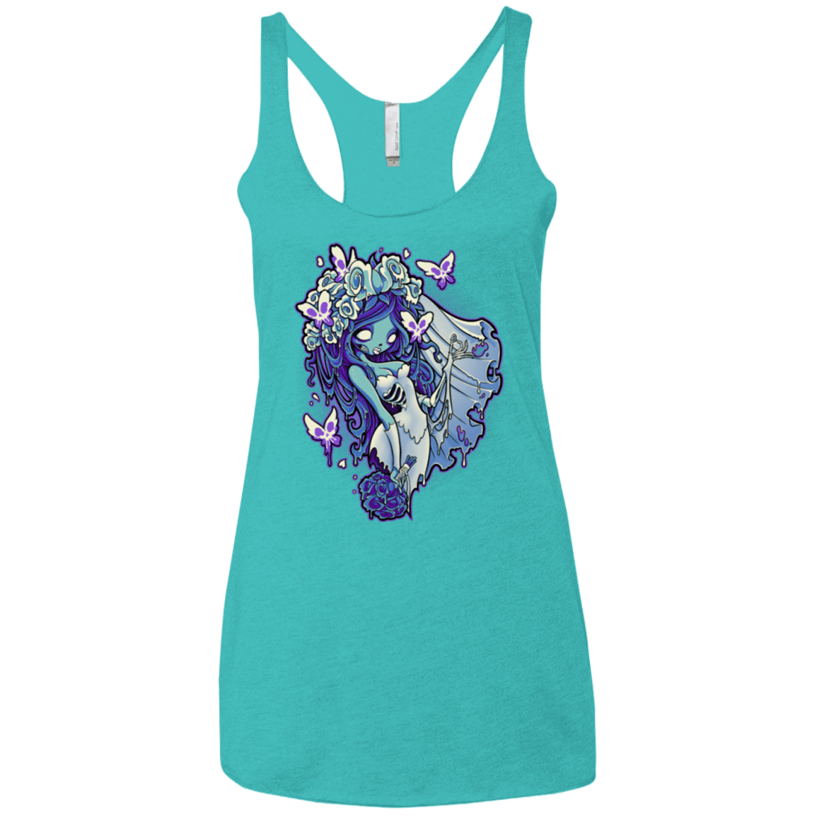 T-Shirts Tahiti Blue / X-Small Decaying Dreams Women's Triblend Racerback Tank
