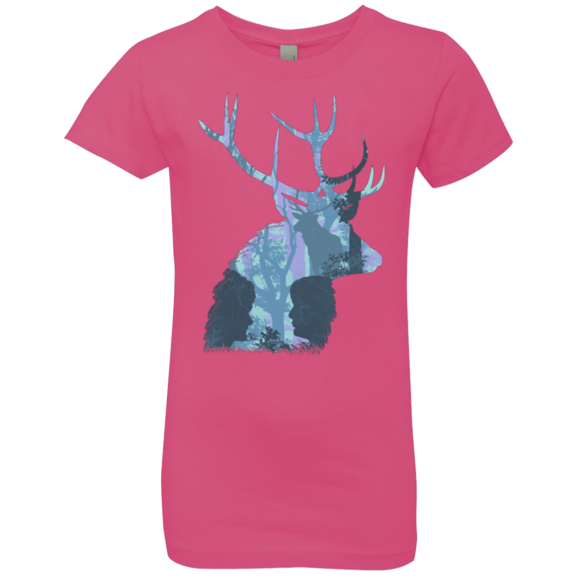 T-Shirts Hot Pink / YXS Deer Cannibal Girls Premium T-Shirt