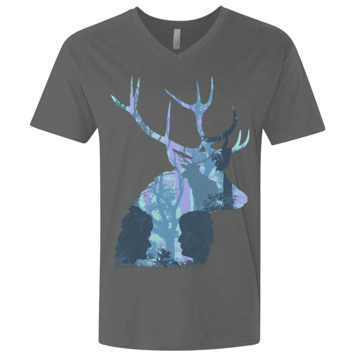 T-Shirts Heavy Metal / X-Small Deer Cannibal Men's Premium V-Neck