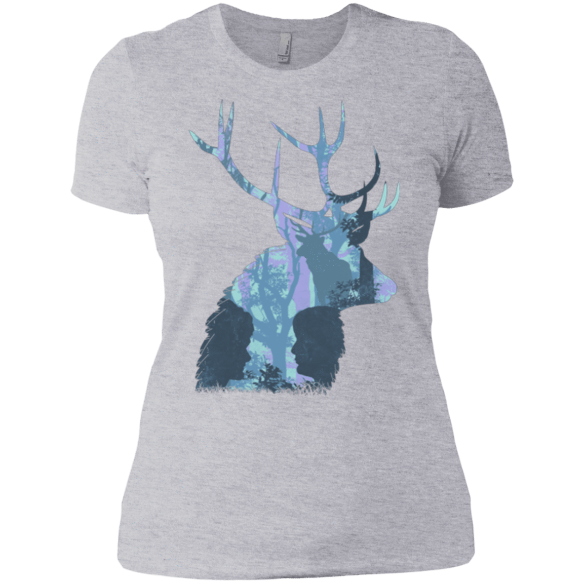 T-Shirts Heather Grey / X-Small Deer Cannibal Women's Premium T-Shirt