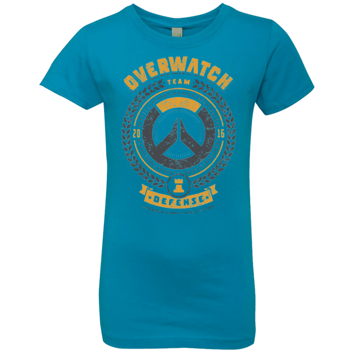T-Shirts Turquoise / YXS Defense Team Girls Premium T-Shirt