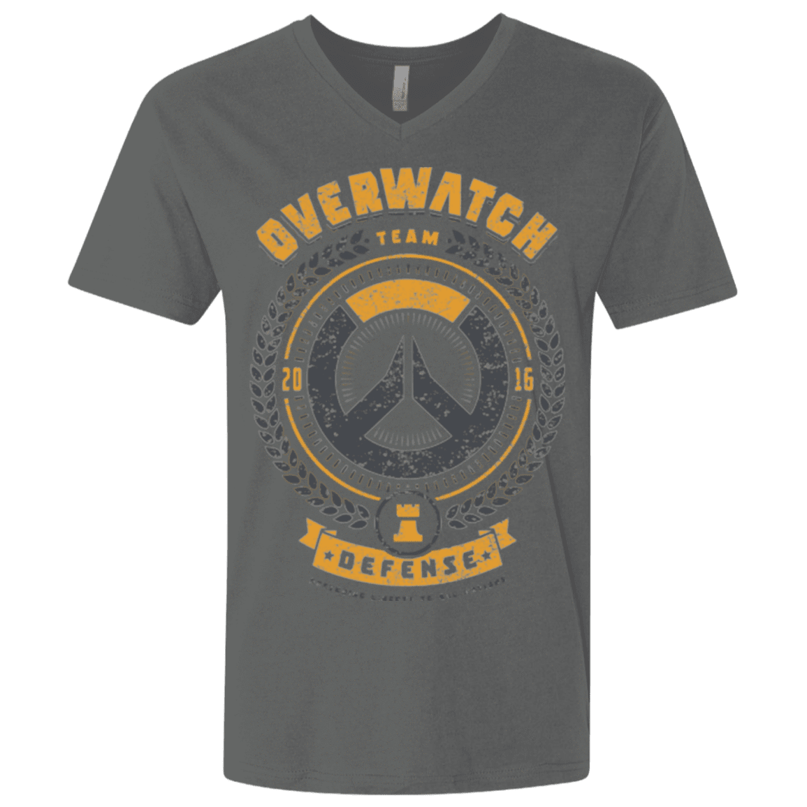 T-Shirts Heavy Metal / X-Small Defense Team Men's Premium V-Neck