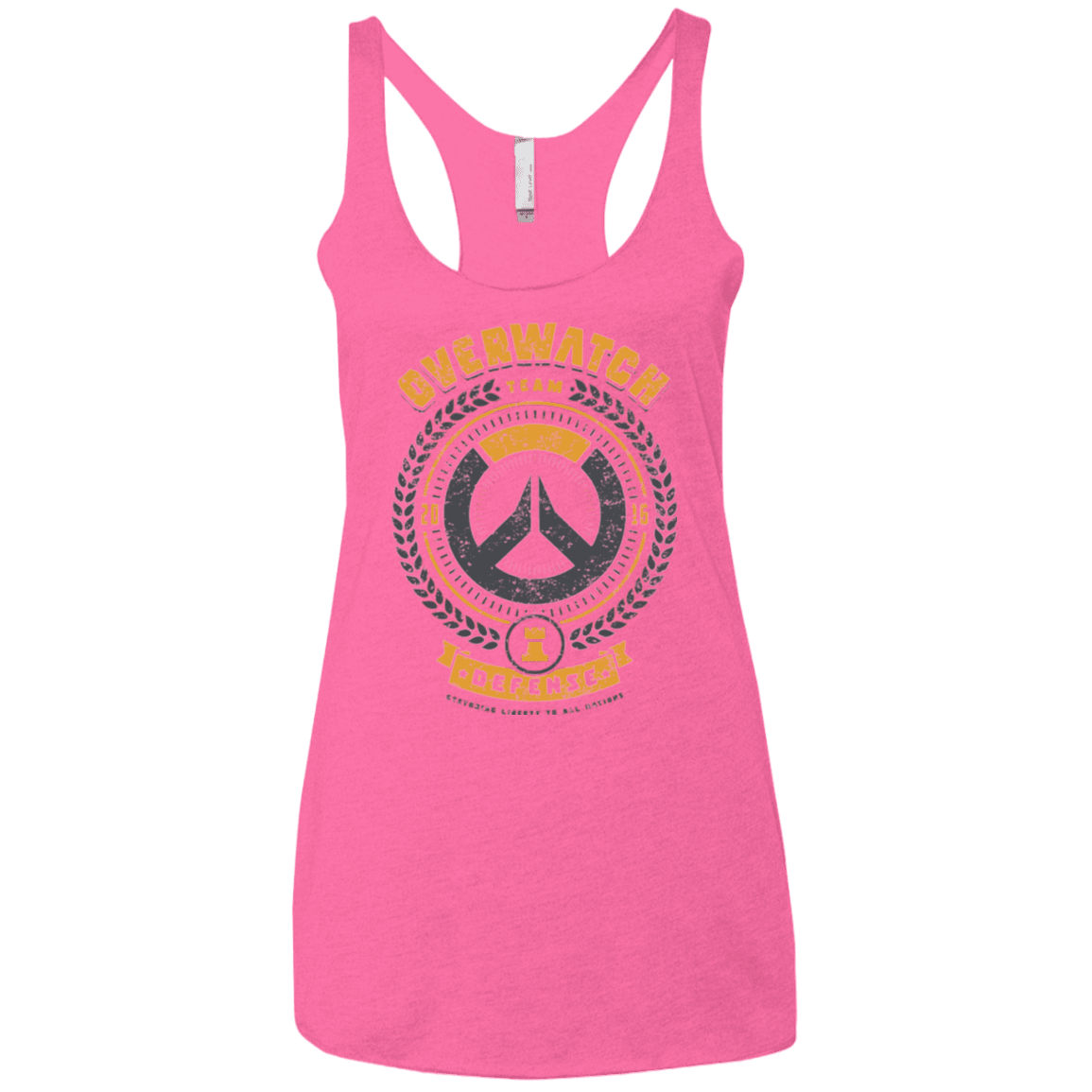 T-Shirts Vintage Pink / X-Small Defense Team Women's Triblend Racerback Tank