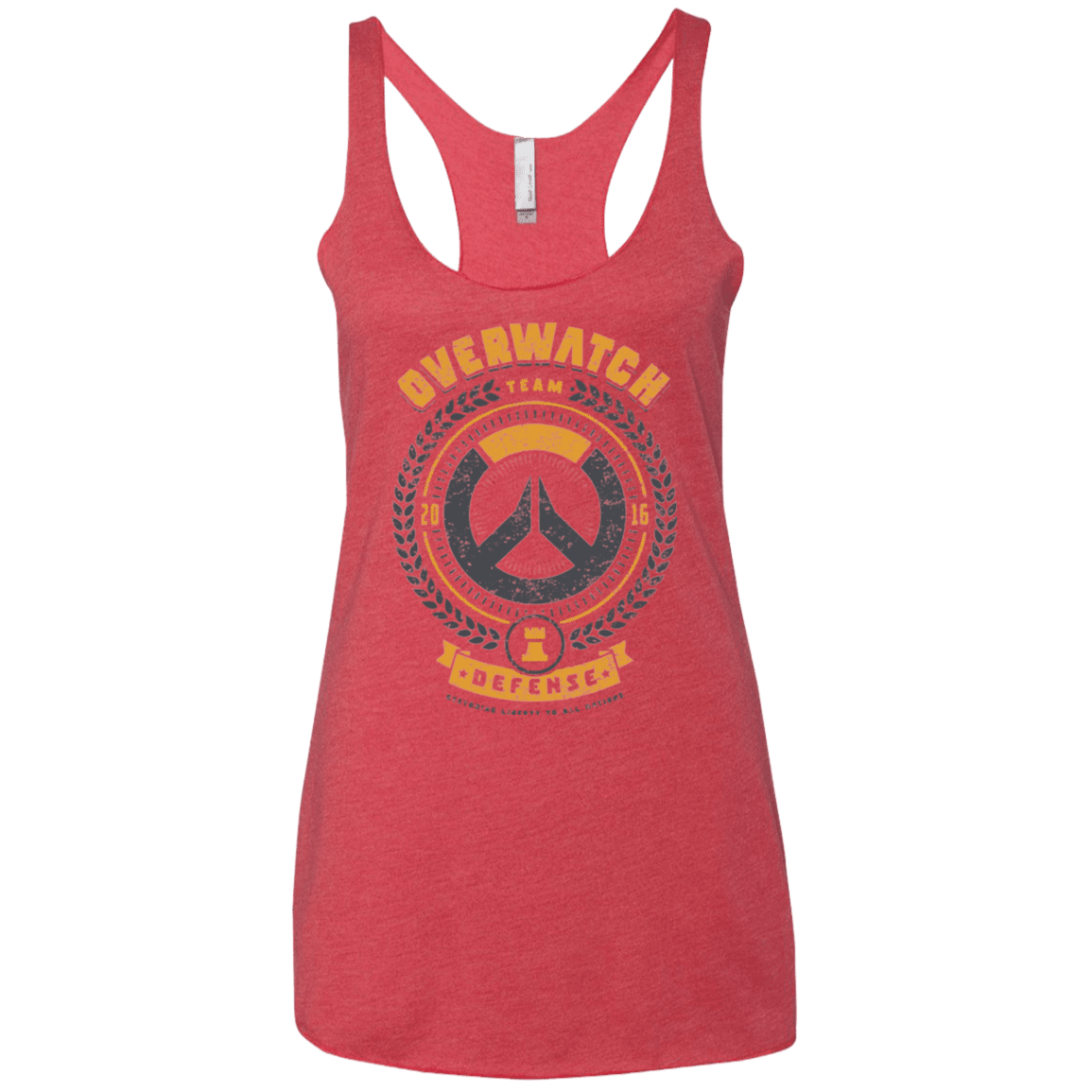T-Shirts Vintage Red / X-Small Defense Team Women's Triblend Racerback Tank