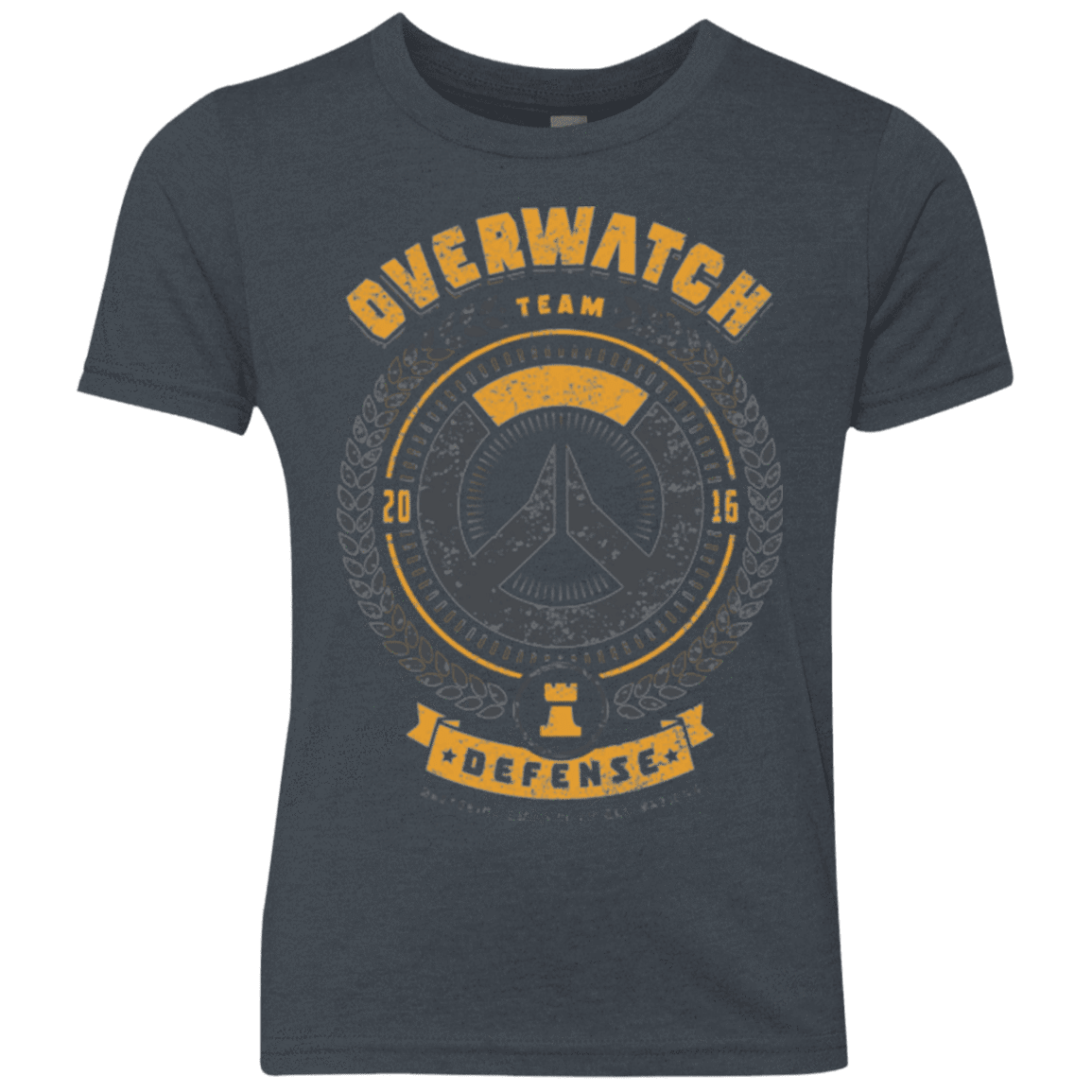 T-Shirts Vintage Navy / YXS Defense Team Youth Triblend T-Shirt