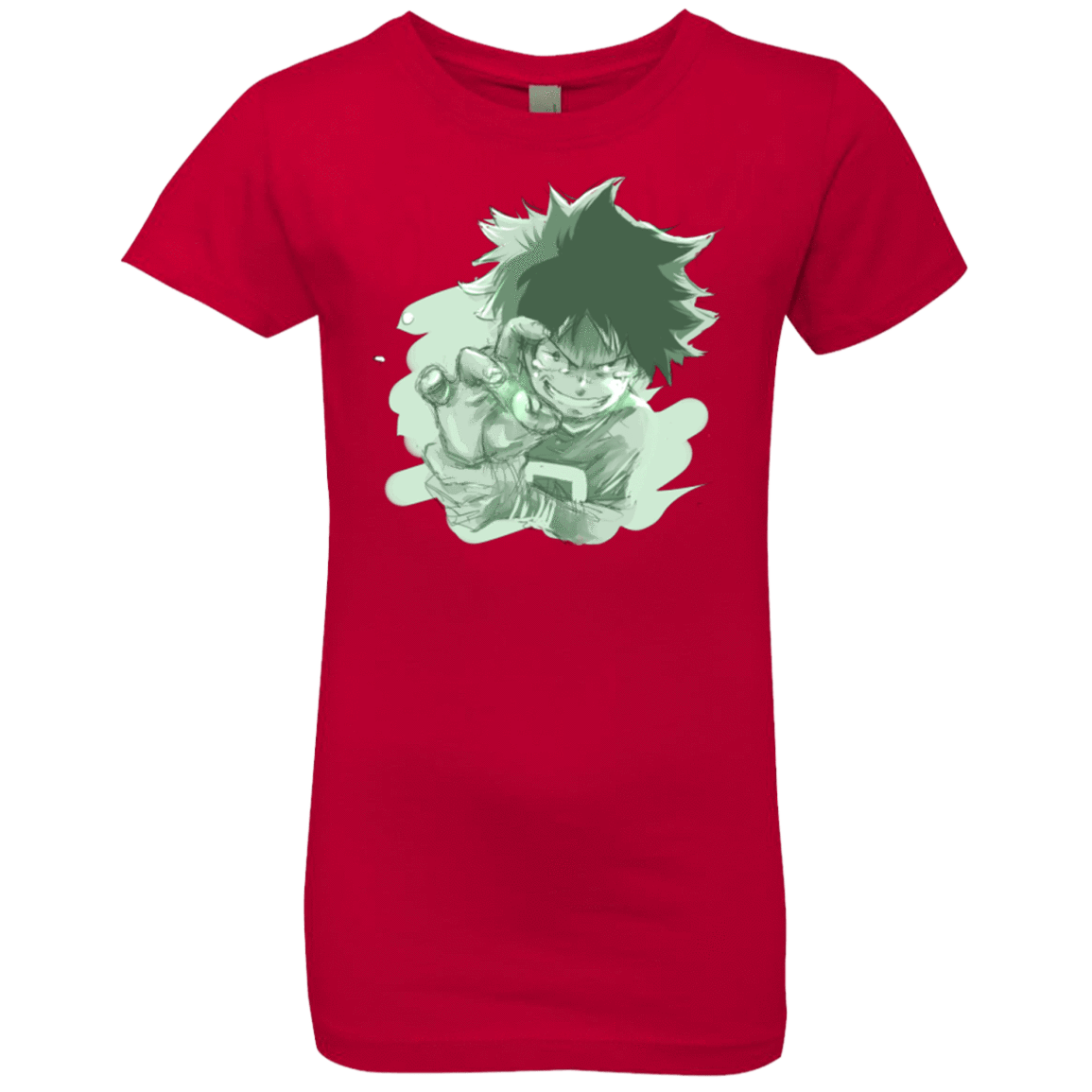 T-Shirts Red / YXS Deku Sketch Girls Premium T-Shirt