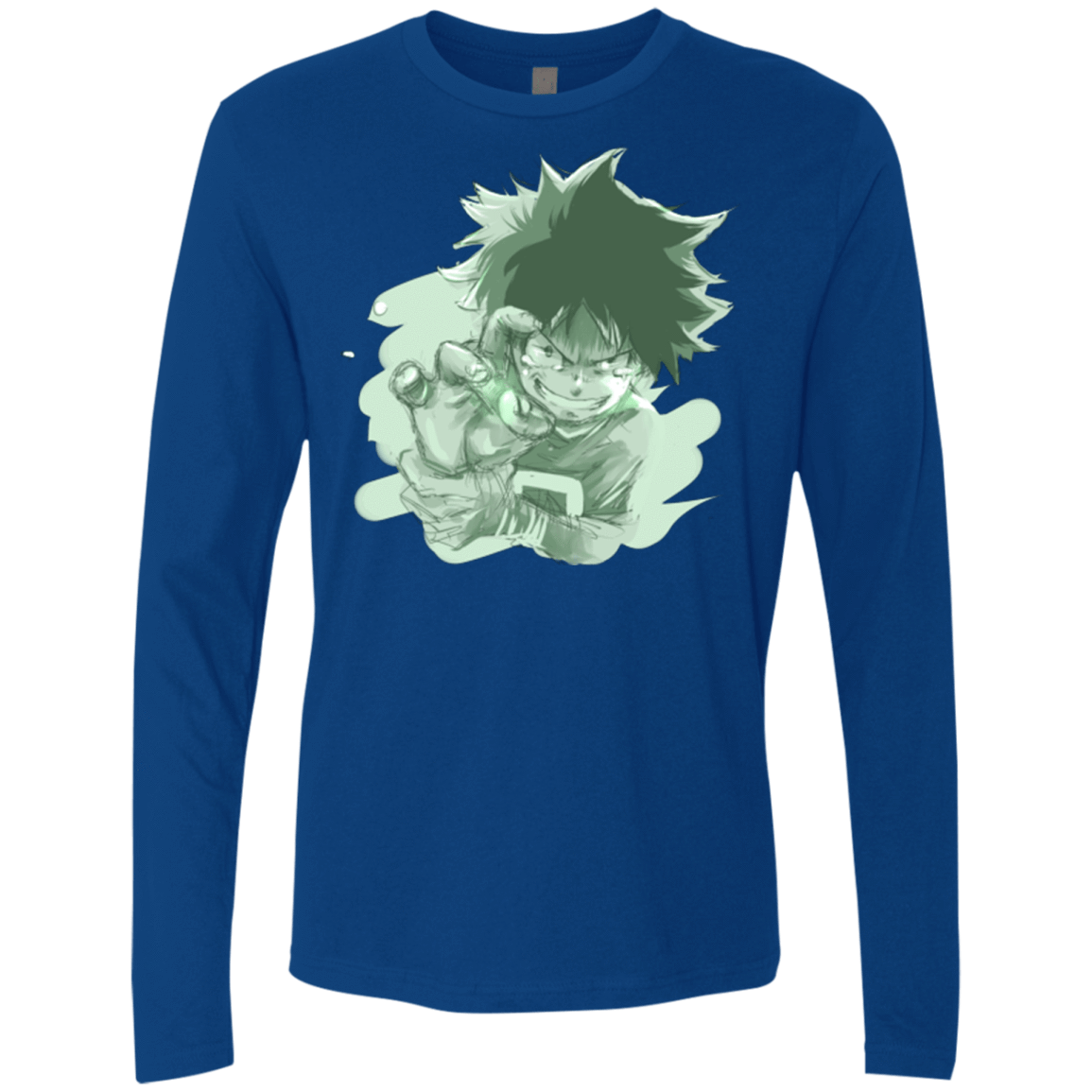 T-Shirts Royal / Small Deku Sketch Men's Premium Long Sleeve