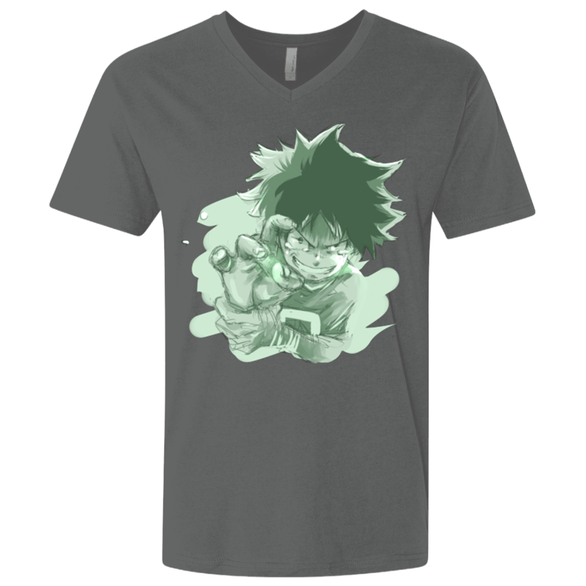T-Shirts Heavy Metal / X-Small Deku Sketch Men's Premium V-Neck