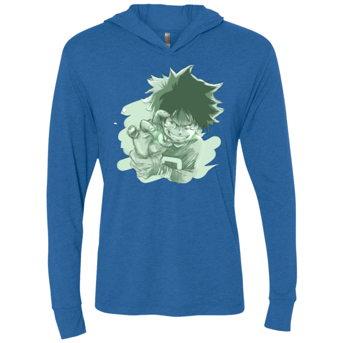 T-Shirts Vintage Royal / X-Small Deku Sketch Triblend Long Sleeve Hoodie Tee